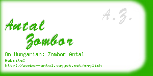 antal zombor business card